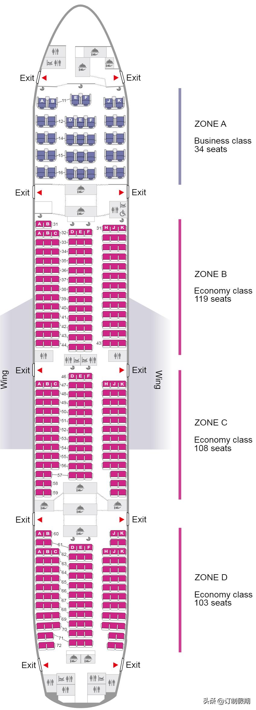 泰国航空所有飞机型号,泰国航空公司国内航线