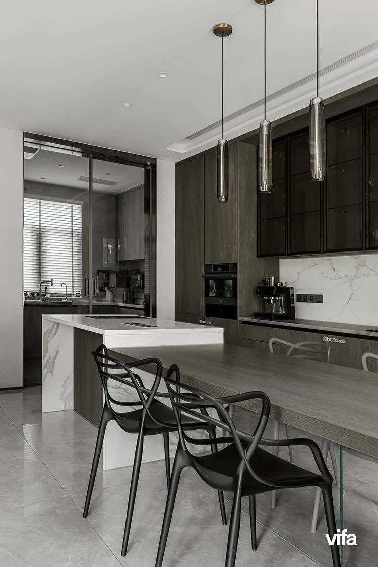 法式大u型厨房设计,威法开放式厨房设计