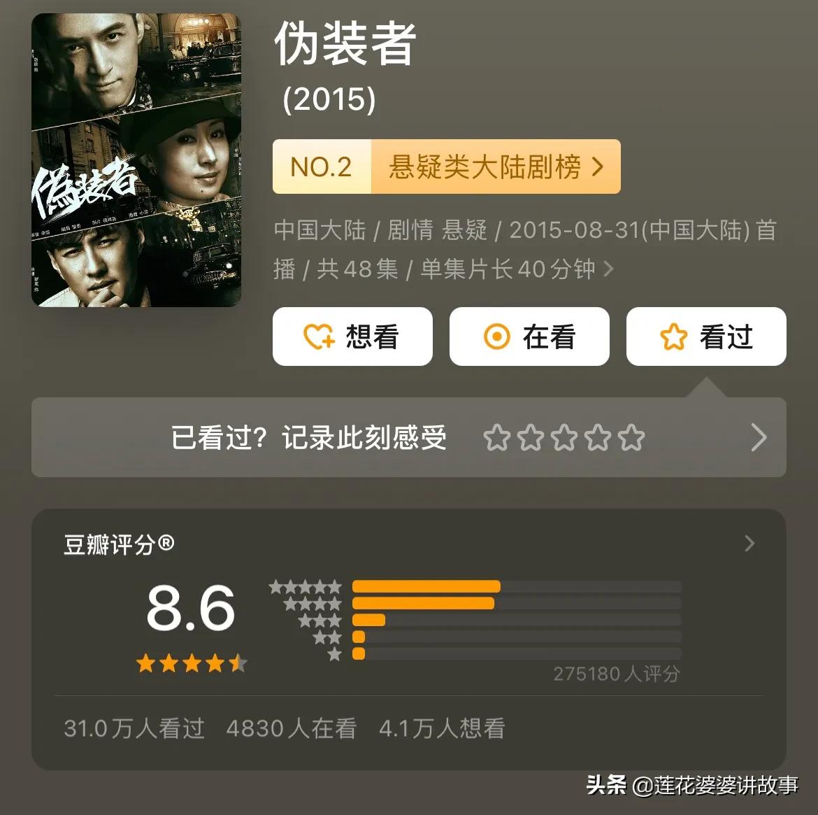 推荐20部百看不厌大剧,推荐三十部经典电视剧