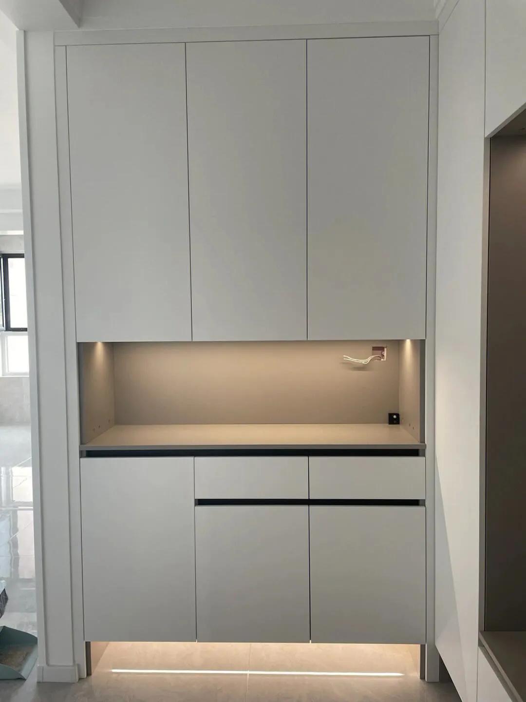 进门玄关带鞋柜,窄玄关鞋柜设计