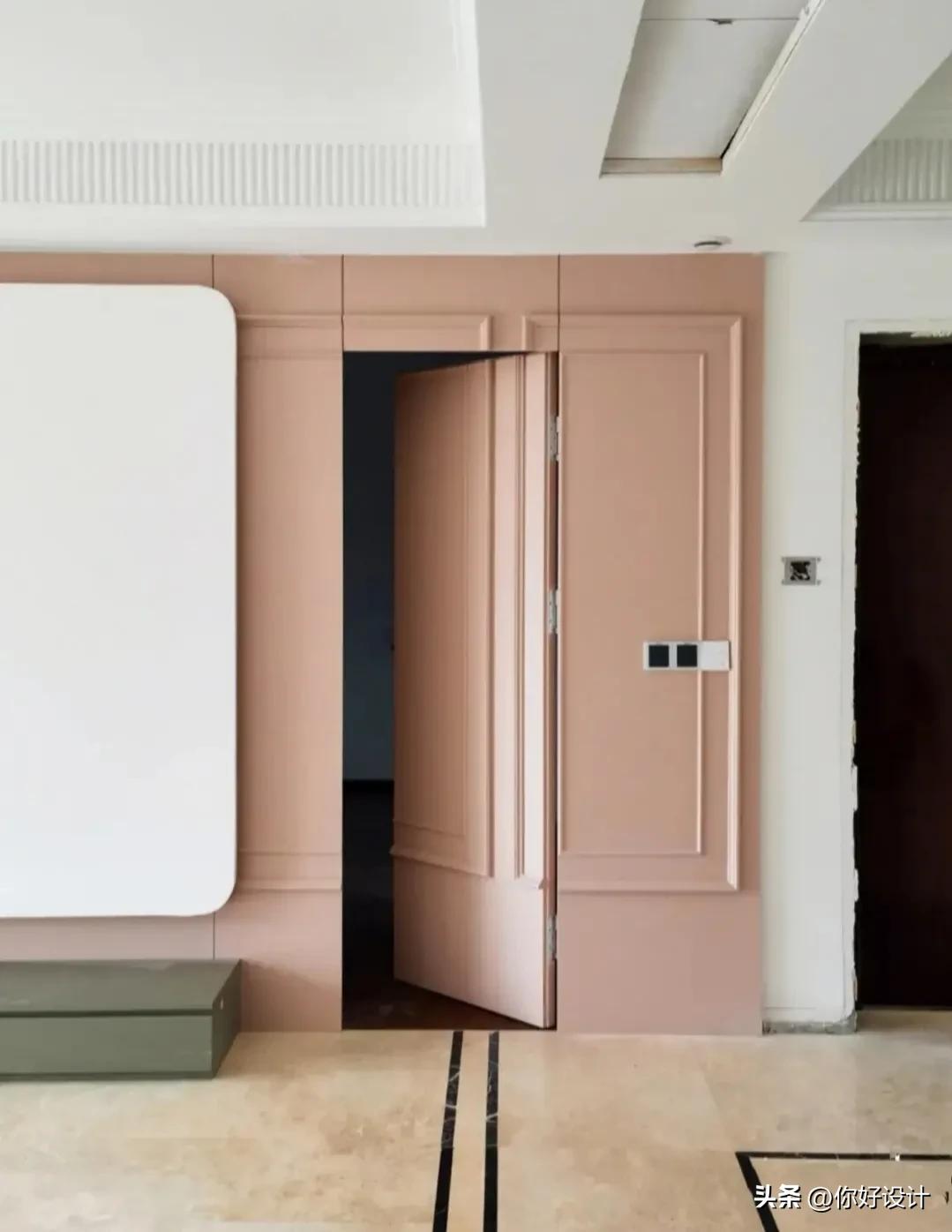 隐形门电视背景墙多少钱,4米电视背景墙带隐形门