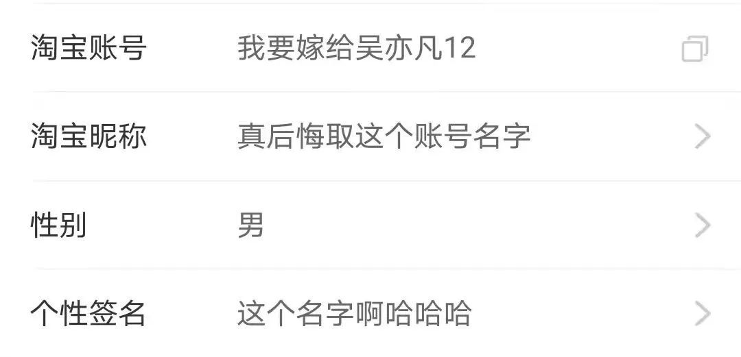 淘宝账户昵称文案,改淘宝网名的文案