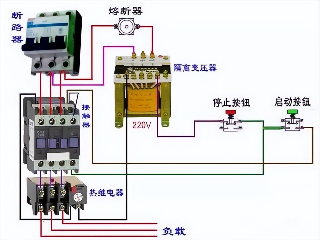 电气设计回路接线图,电气双控开关接线图