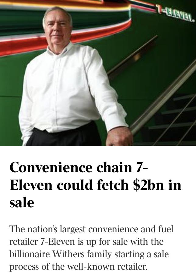 澳洲46年巨头集团将750家店打包出售！收购价或高达20亿！