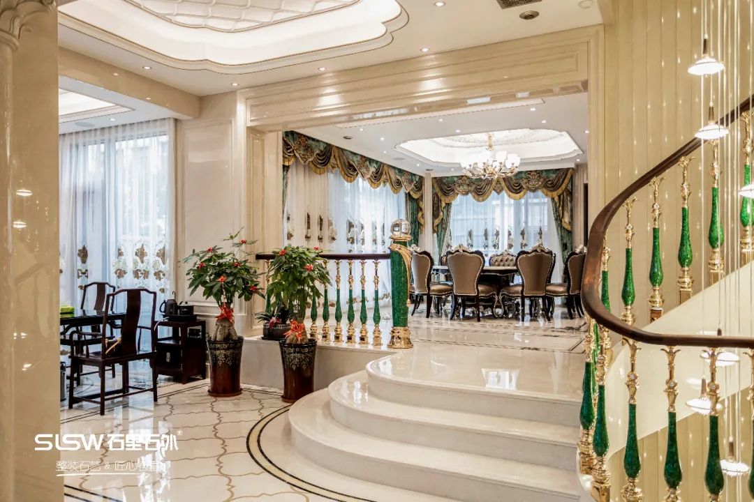 别墅欧式风格大理石装修报价 (人造大理石别墅欧式装修)