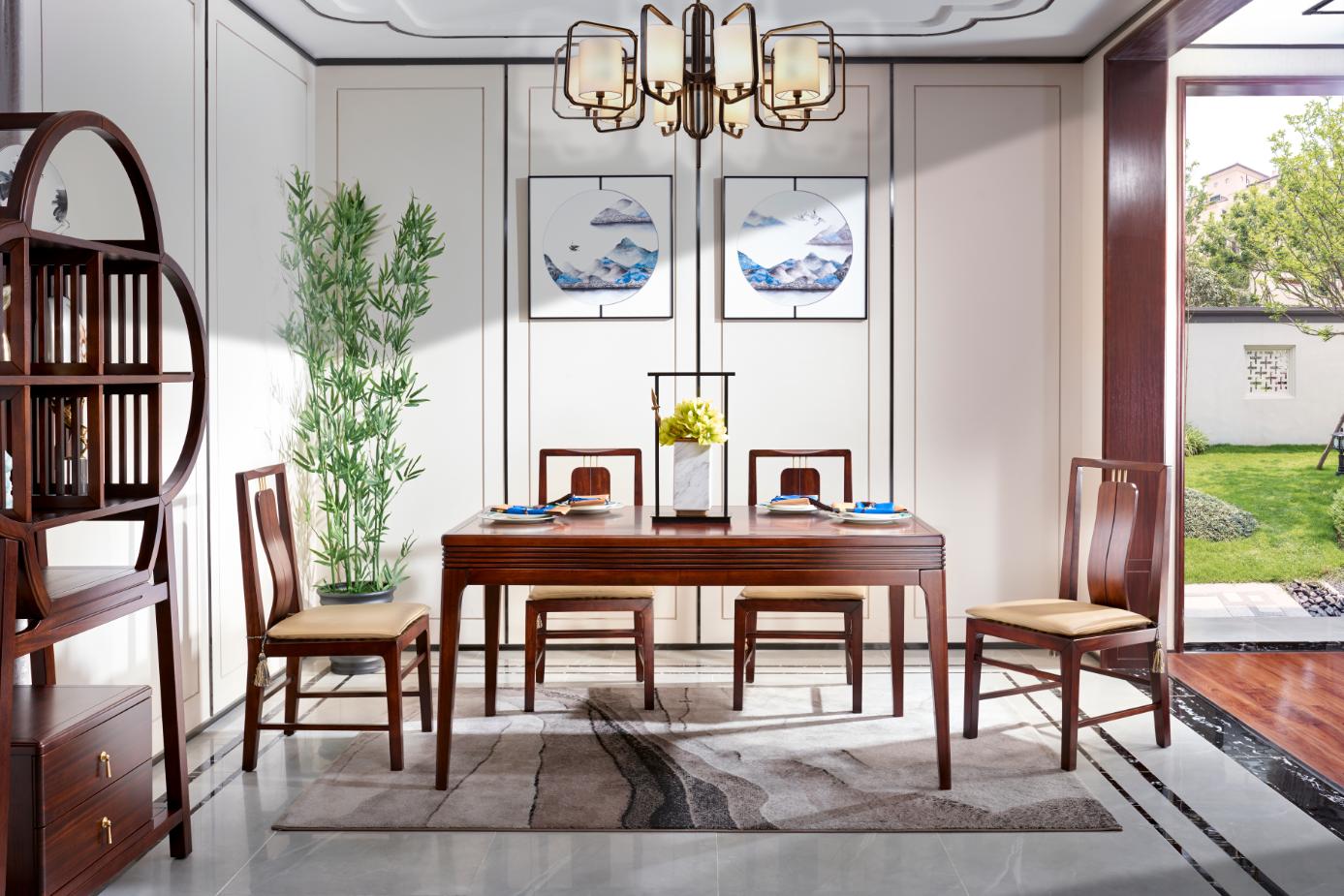 新中式实木餐桌品牌,新中式餐桌品牌推荐