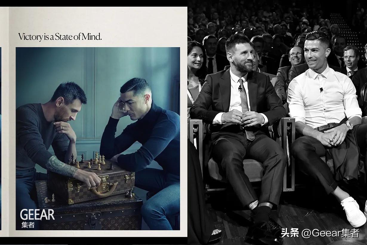 梅西和c罗世纪对决,梅西这张合照火了