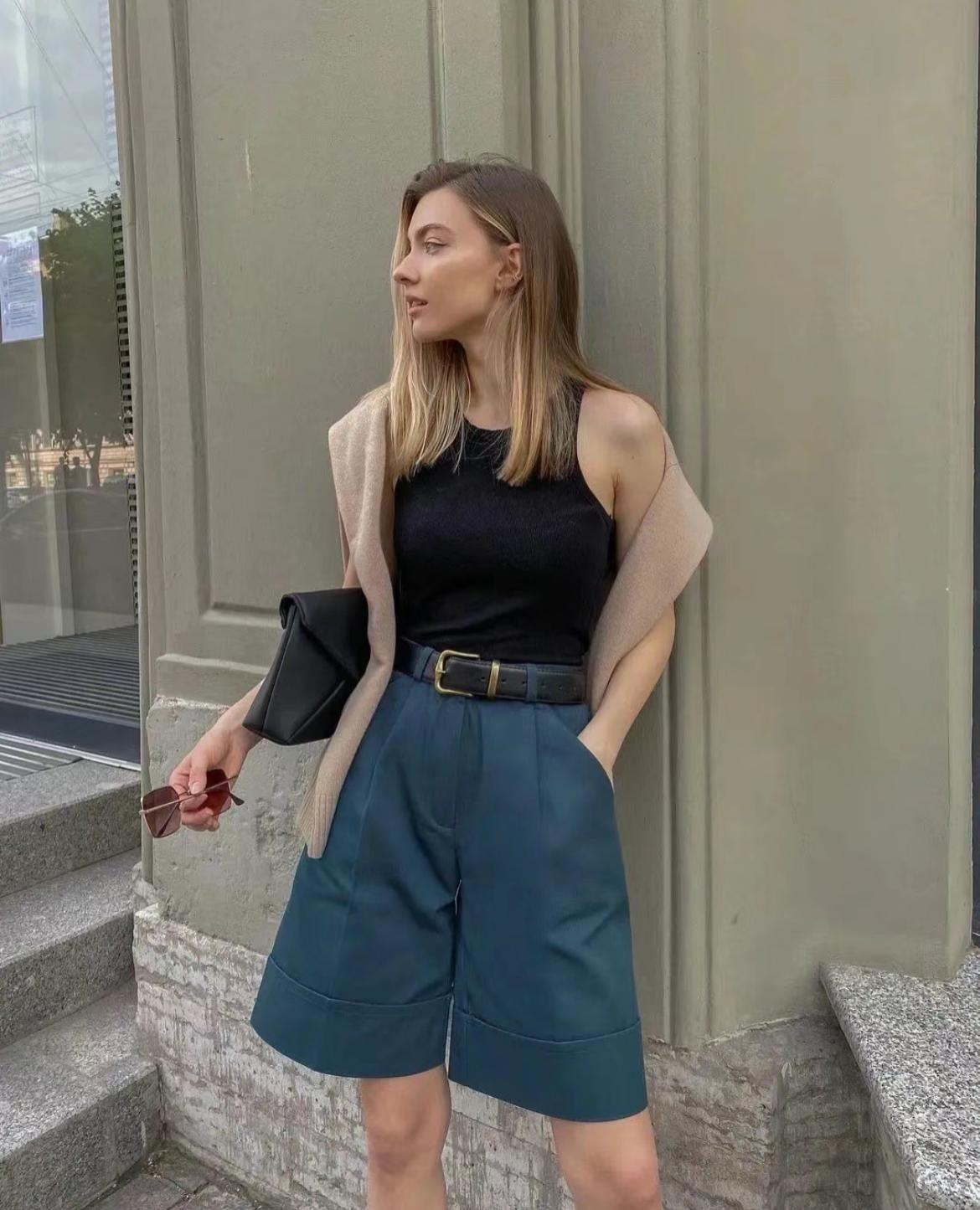 这才是夏天该穿的裤子冰丝长裤,这才是初夏裙装搭配天花板