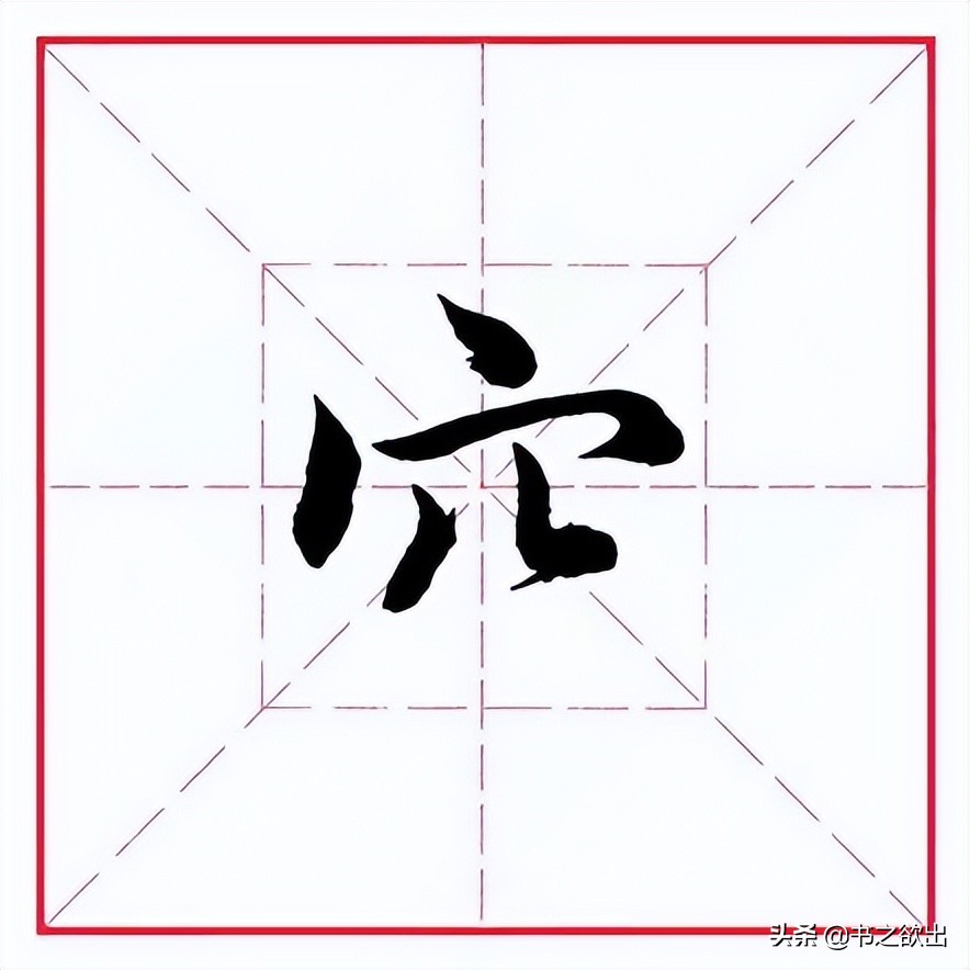 田英章毛笔楷书偏旁部首王字旁,田英章毛笔字偏旁部首的写法