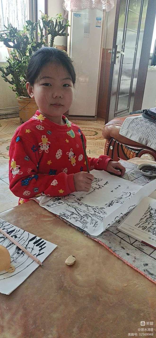 易水书画工作室部分小画家网课花絮