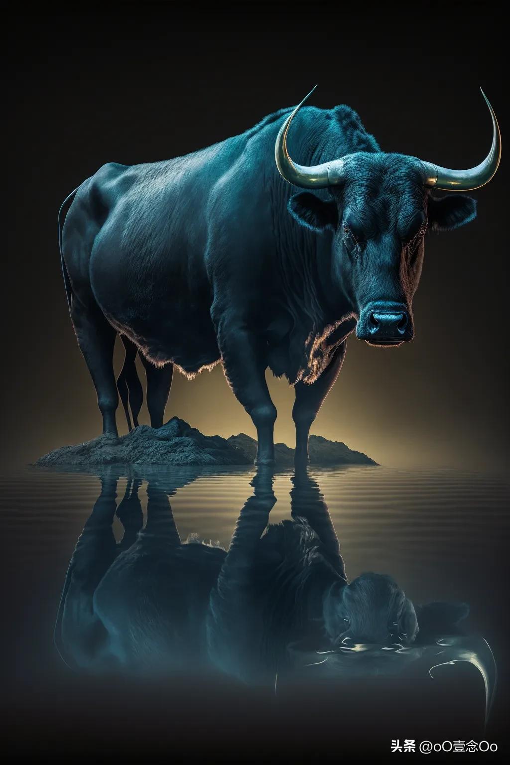 牛气冲天图片,牛气冲天的阿莲