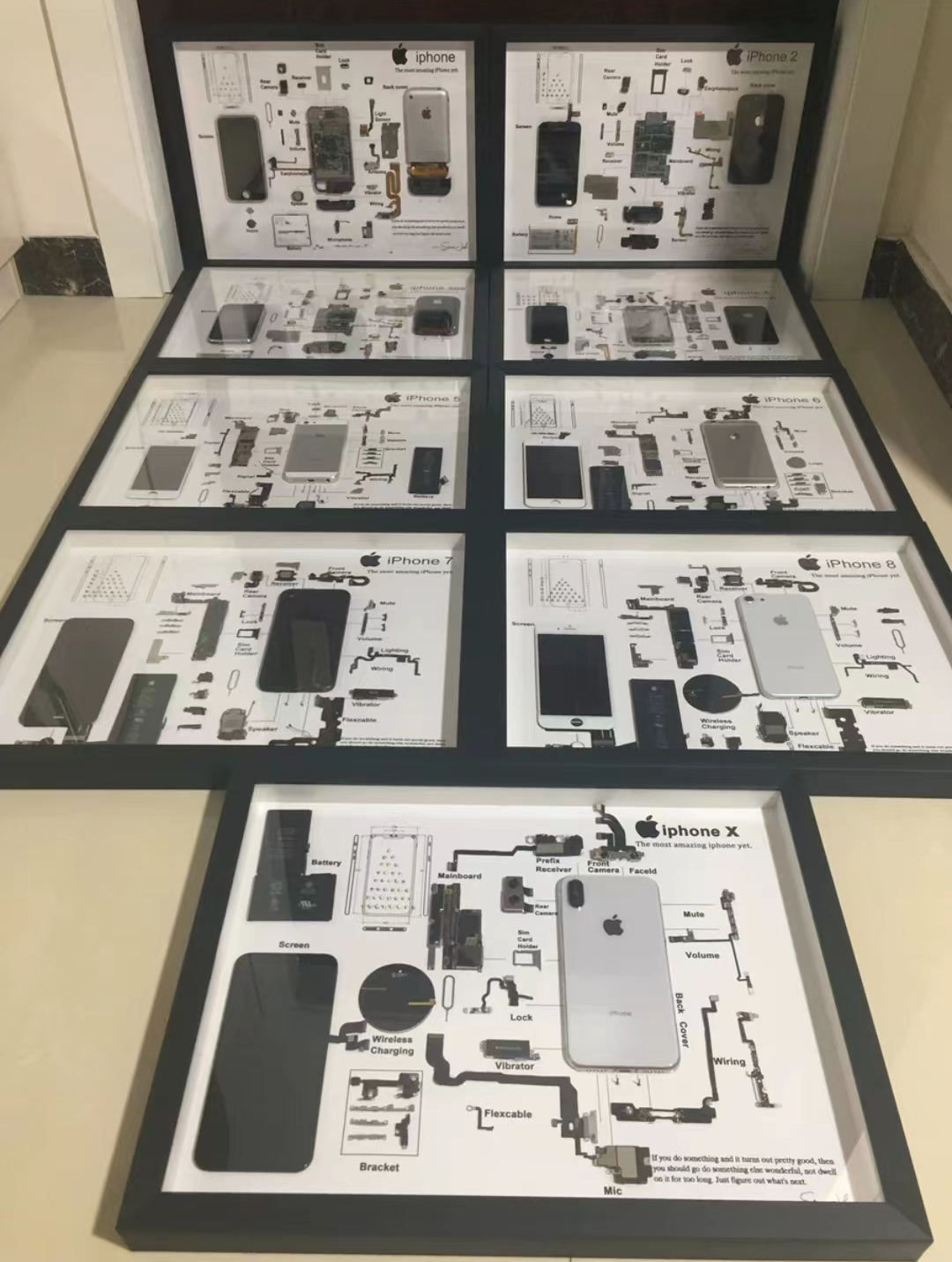 苹果废旧手机拆解,把旧iphone拆出来
