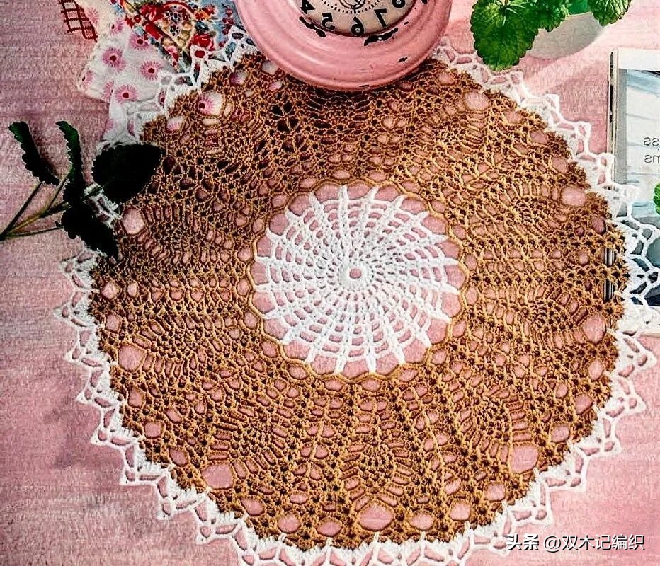 段染粗线钩织毯子,段染棉线钩织图解
