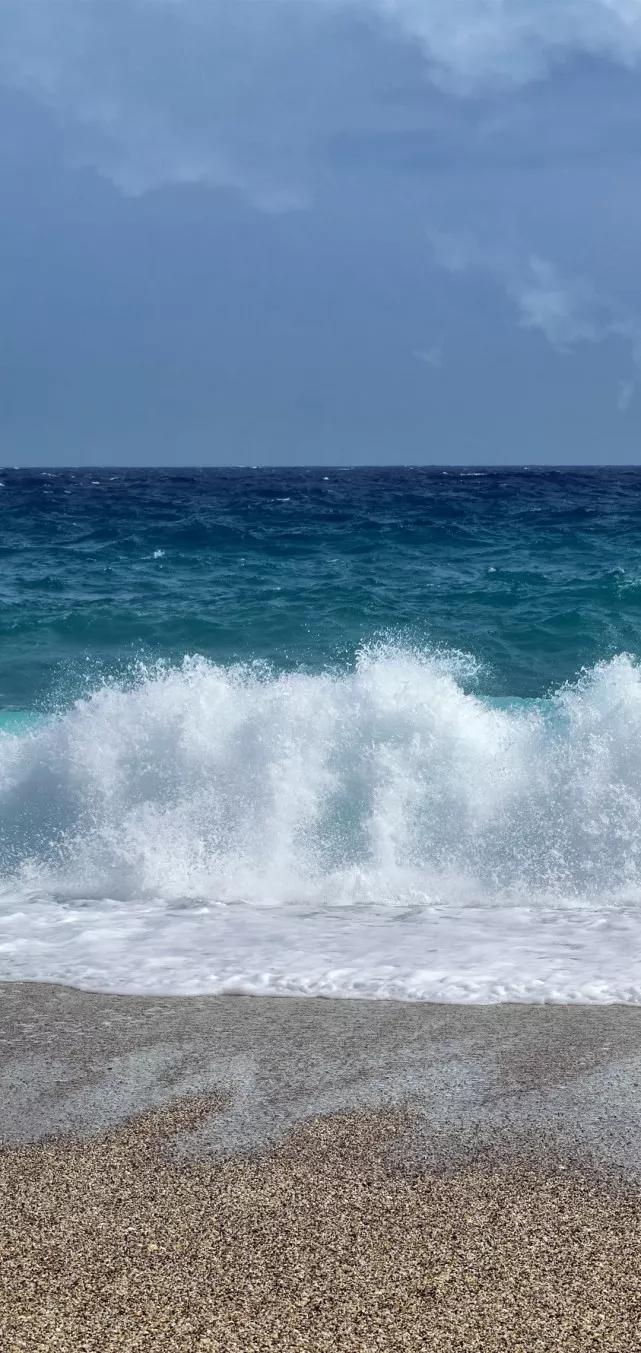 美丽的碧海蓝天壁纸,2018蓝色大海夏天壁纸