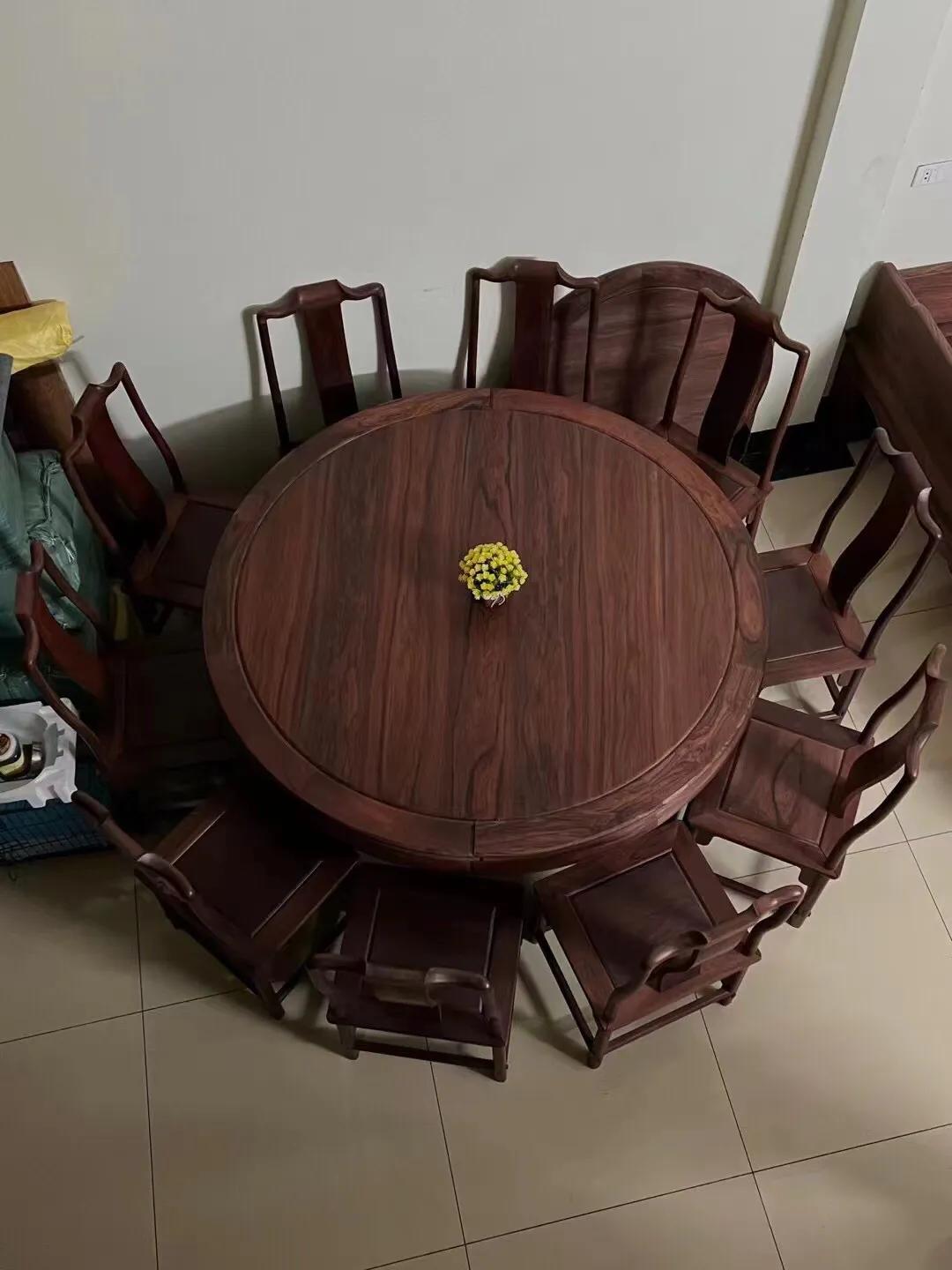 佛山白酸枝餐桌价格行情,1.5米大红酸枝老料长餐桌及价格