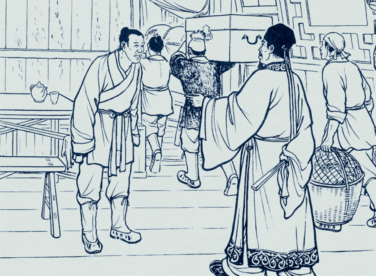 传奇故事男子拜见岳父,传奇故事上门女婿之谜