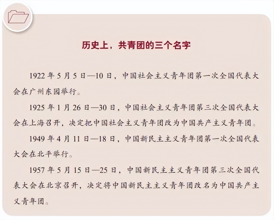 共青团从历史中走来，进入新时代