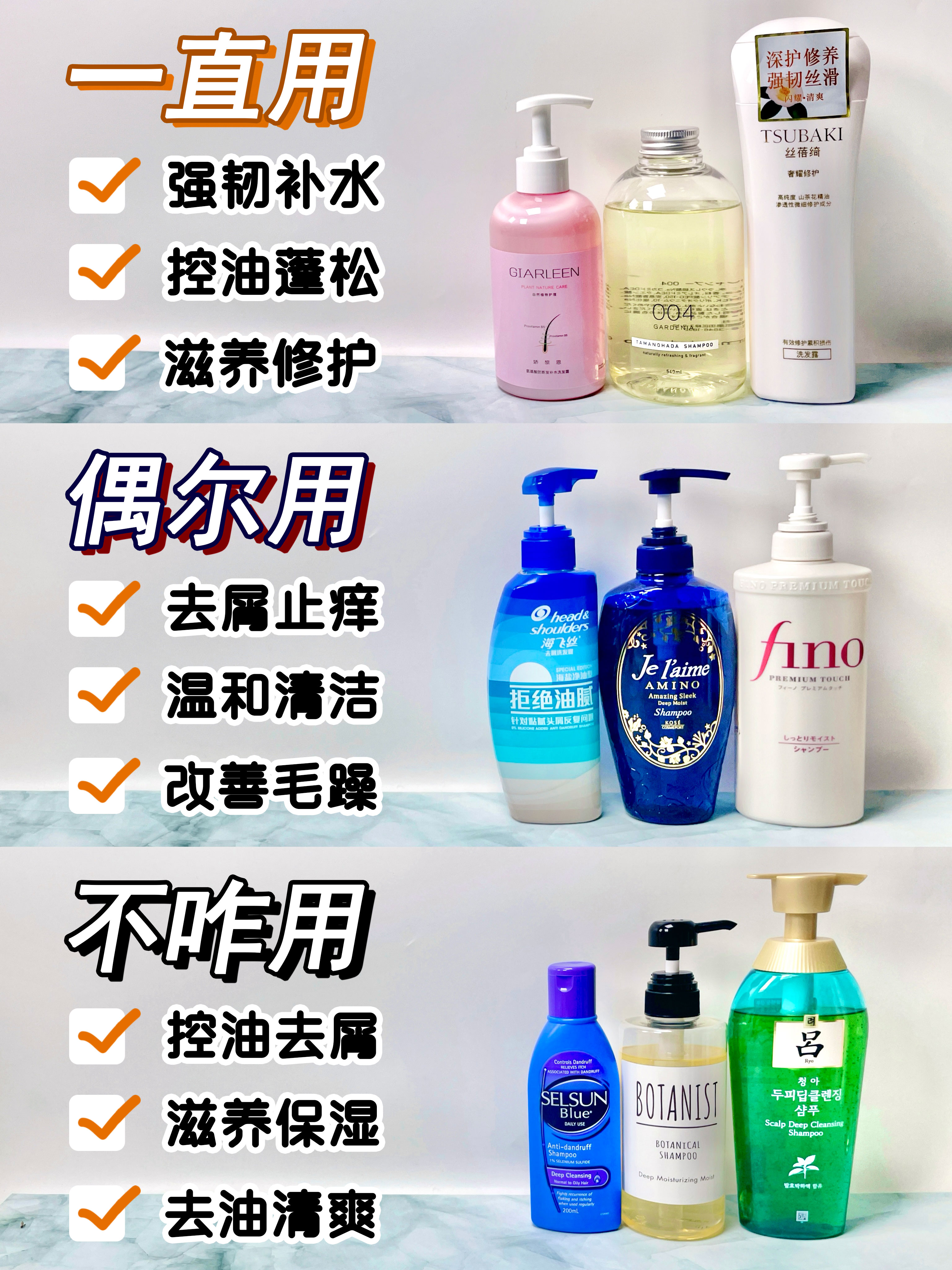 12瓶洗发水红黑榜测评,12款防脱洗发水测试