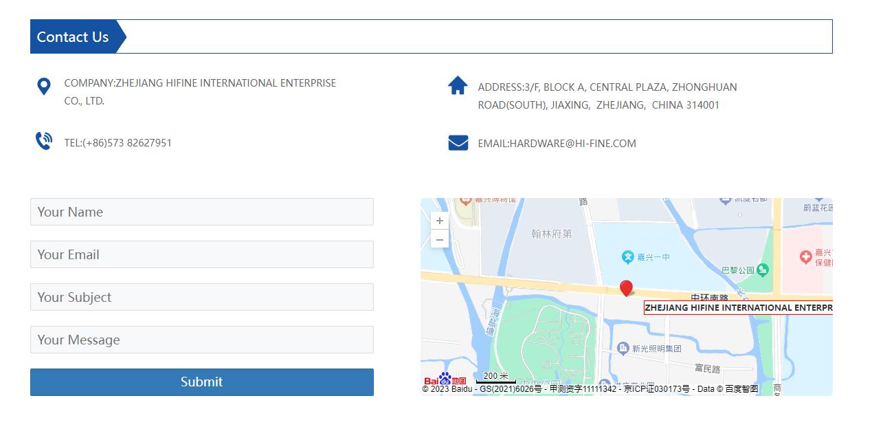 浙江海發進出口股份有限公司官网上线｜LTD五金技术行业案例分享