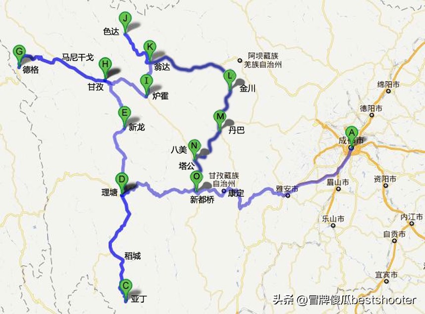 川西旅游环线详细攻略,川西攻略第二集