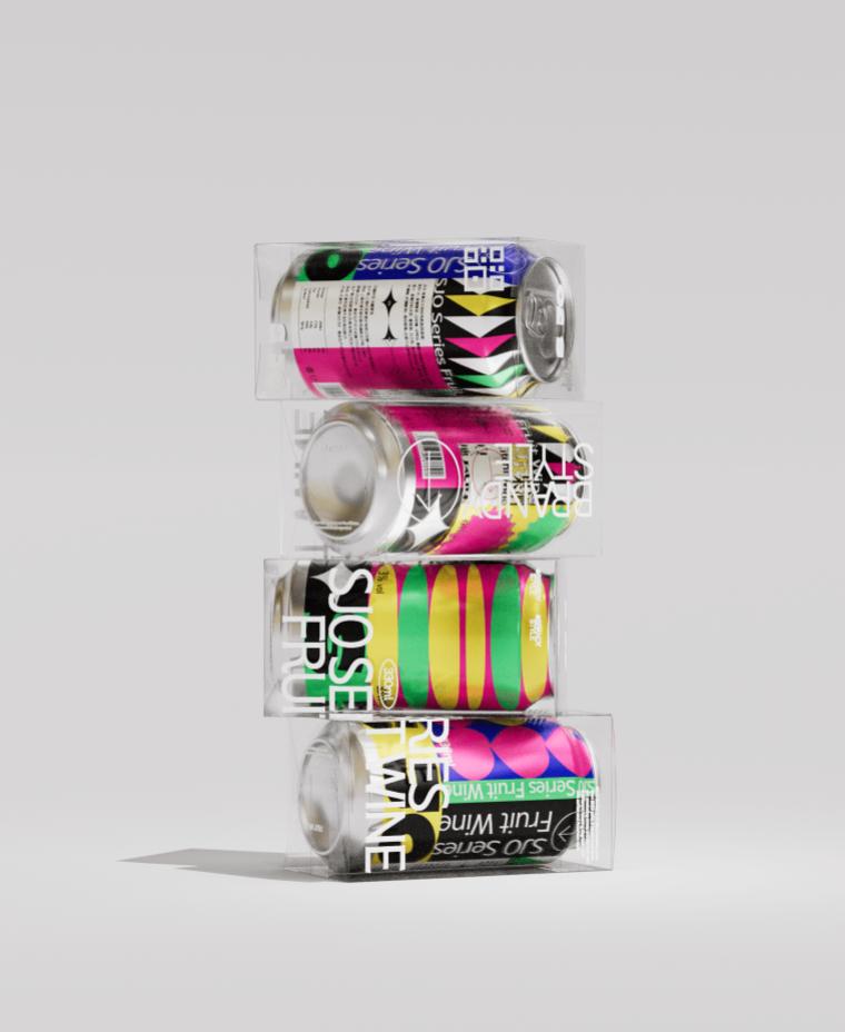 中国风果酒包装,现代风格酒包装