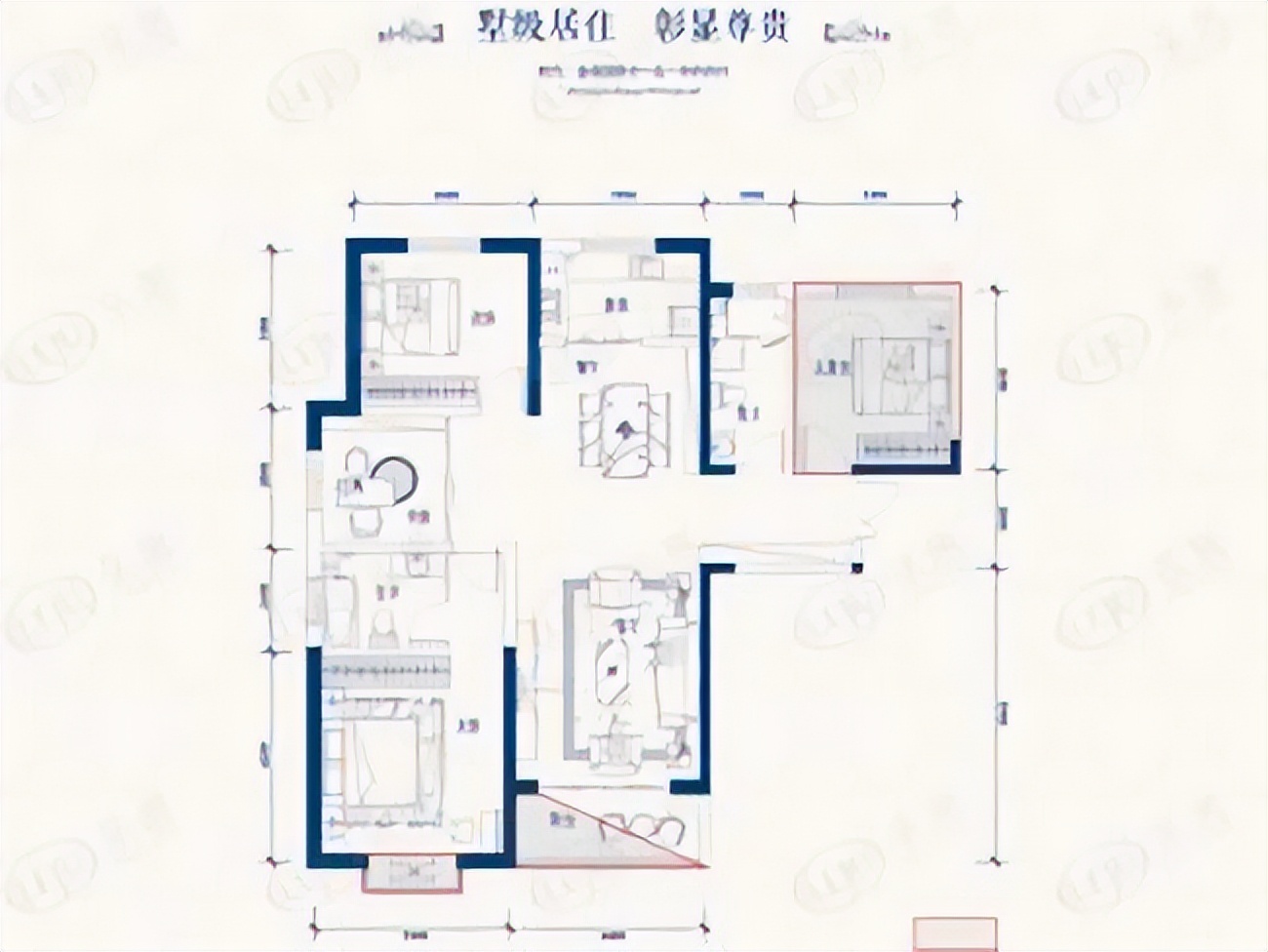 金海国际186平户型图,乾元金海国际114平装修