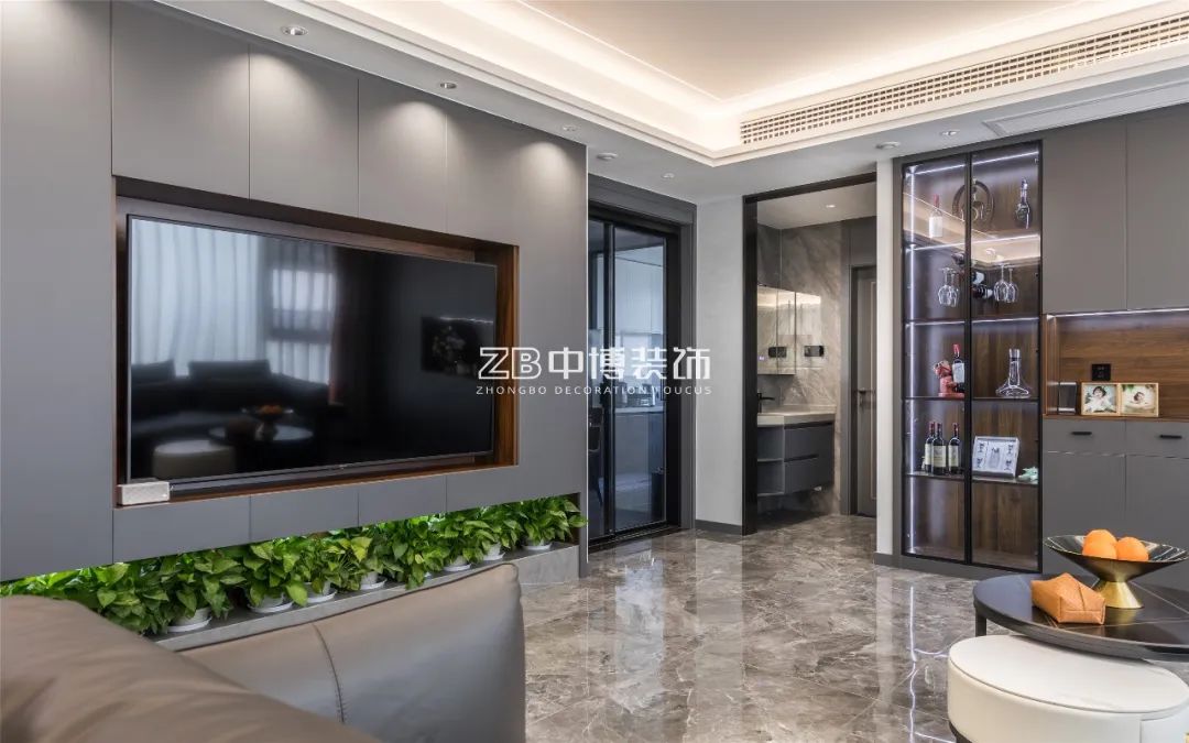 138平米简约轻奢灰白装修得多少钱,88平米灰白现代轻奢装修风格