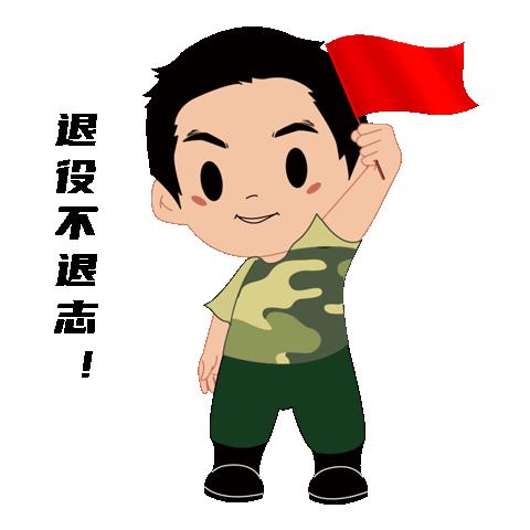 向退役军人致敬表情包动图,退役军人表情包