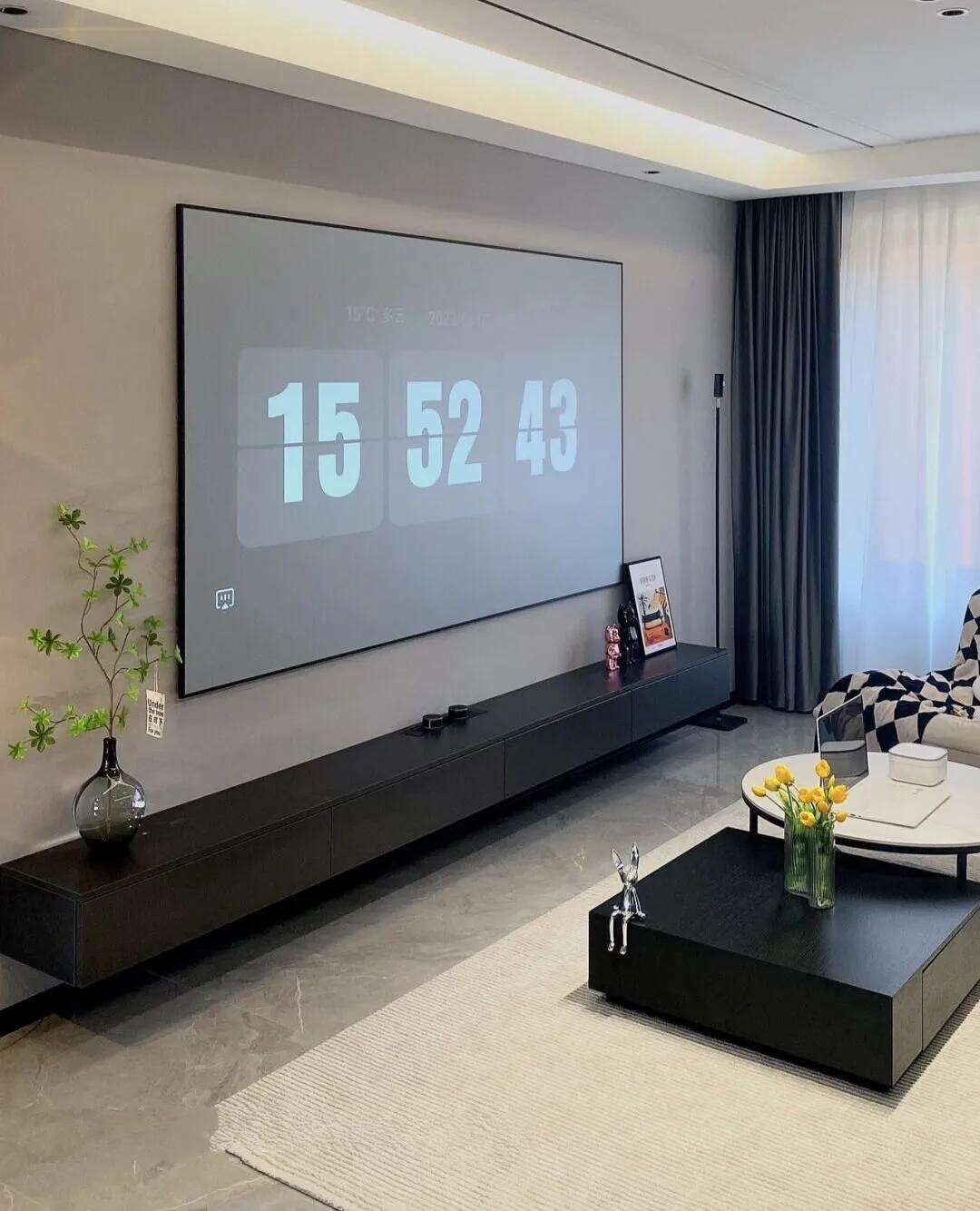 悬空电视柜的弊端,电视墙电视柜悬空