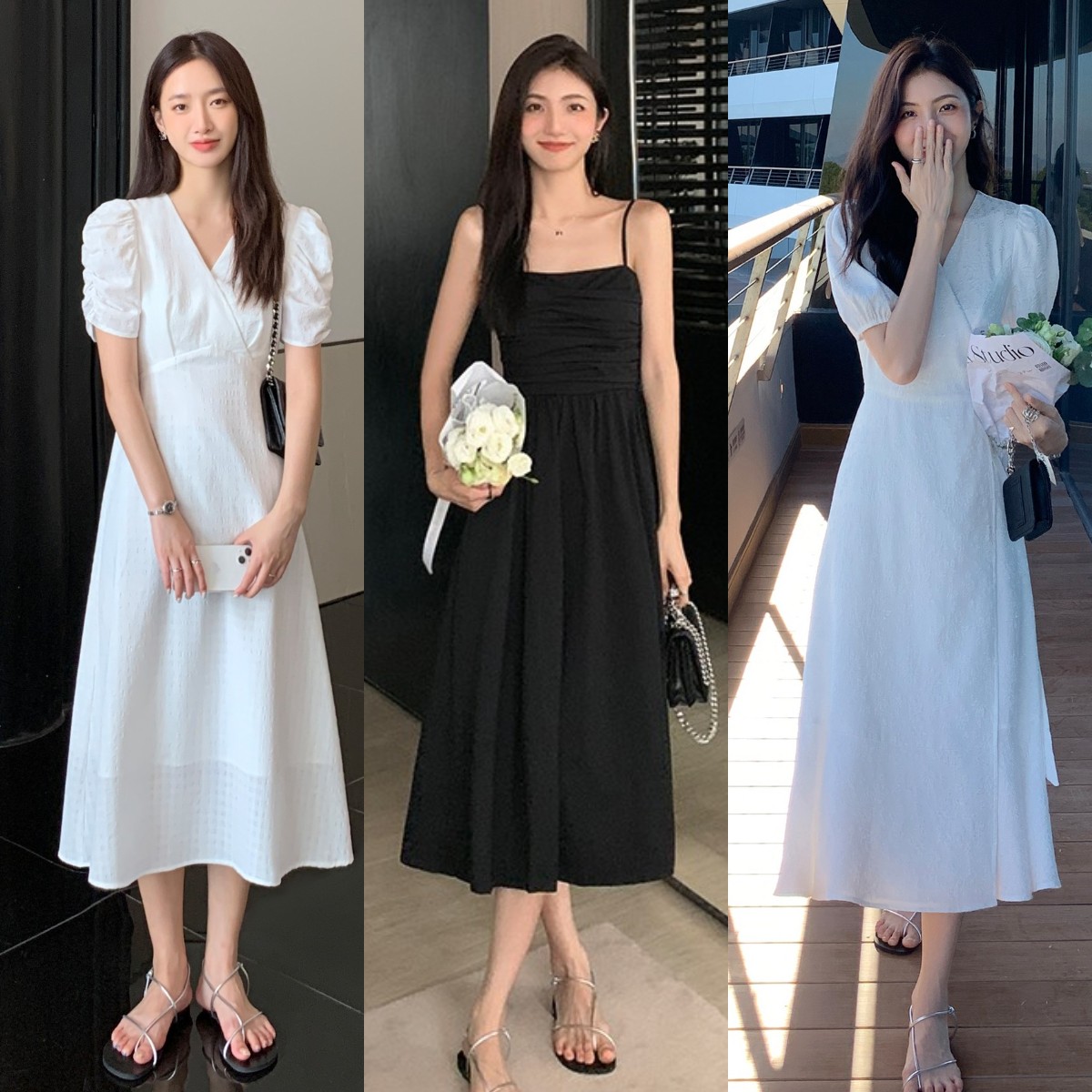 什么鞋子搭配连衣裙不累脚还好看,夏季藏蓝色连衣裙搭配什么鞋好看