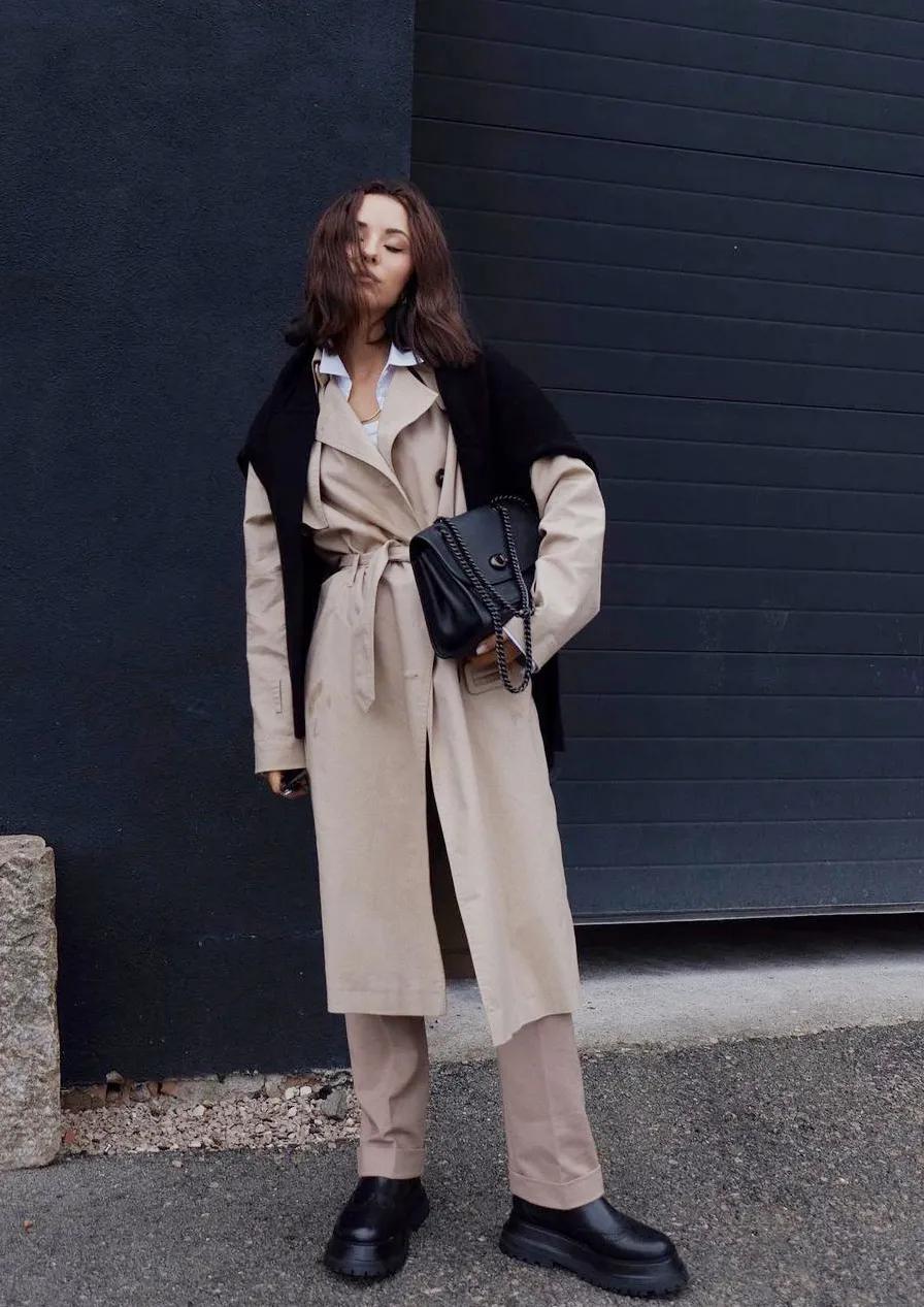 收藏大衣的方法和技巧,大衣穿搭150显高显气质