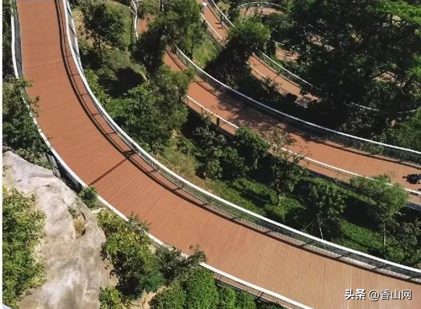 珠海香山湖公园云山栈道一游,珠海香山云道风景太美了
