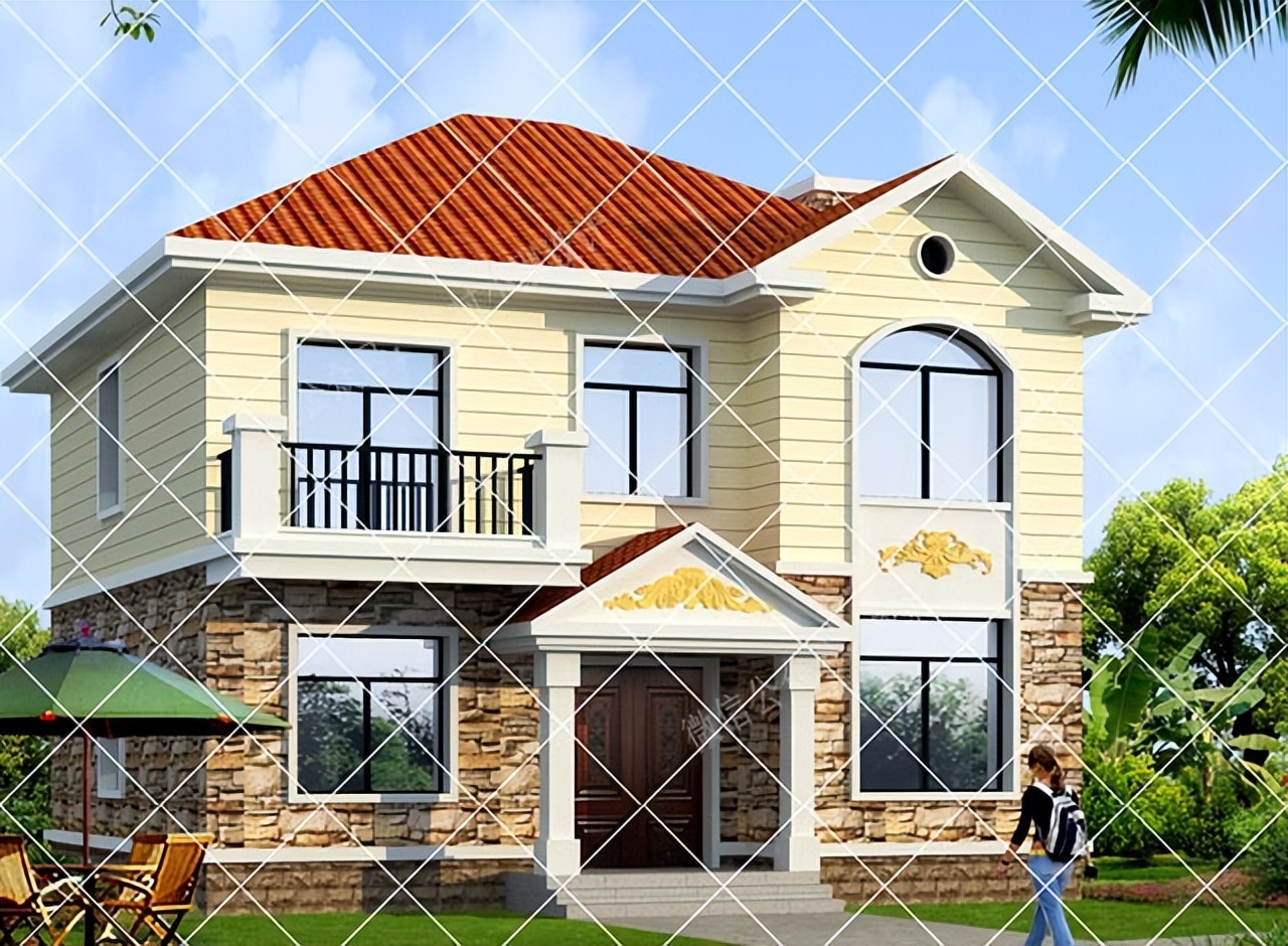 15套占地不足80平方二层农村自建房别墅设计；小宅基地玩出大花样