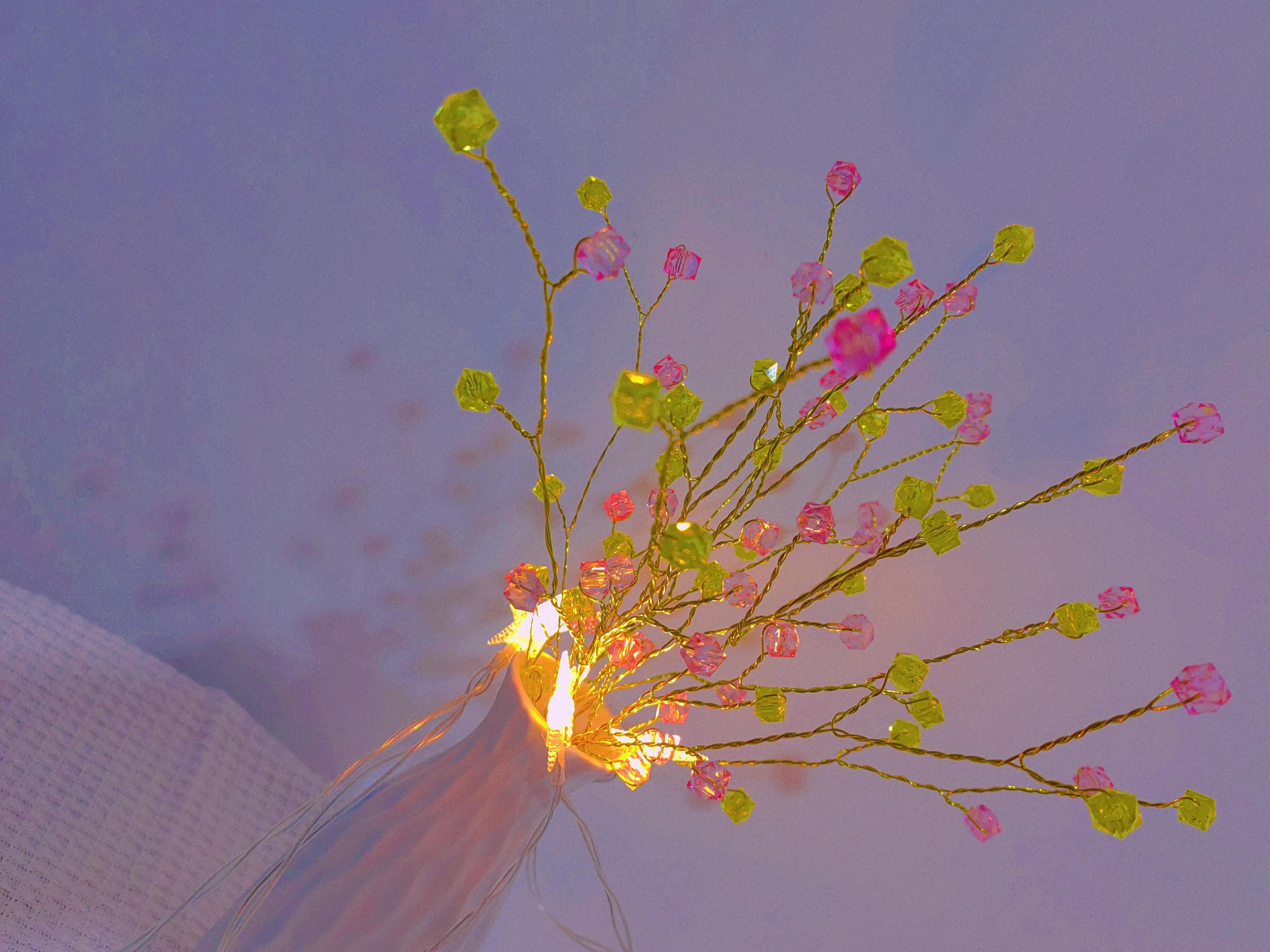 串珠花图片,手工串珠花图片