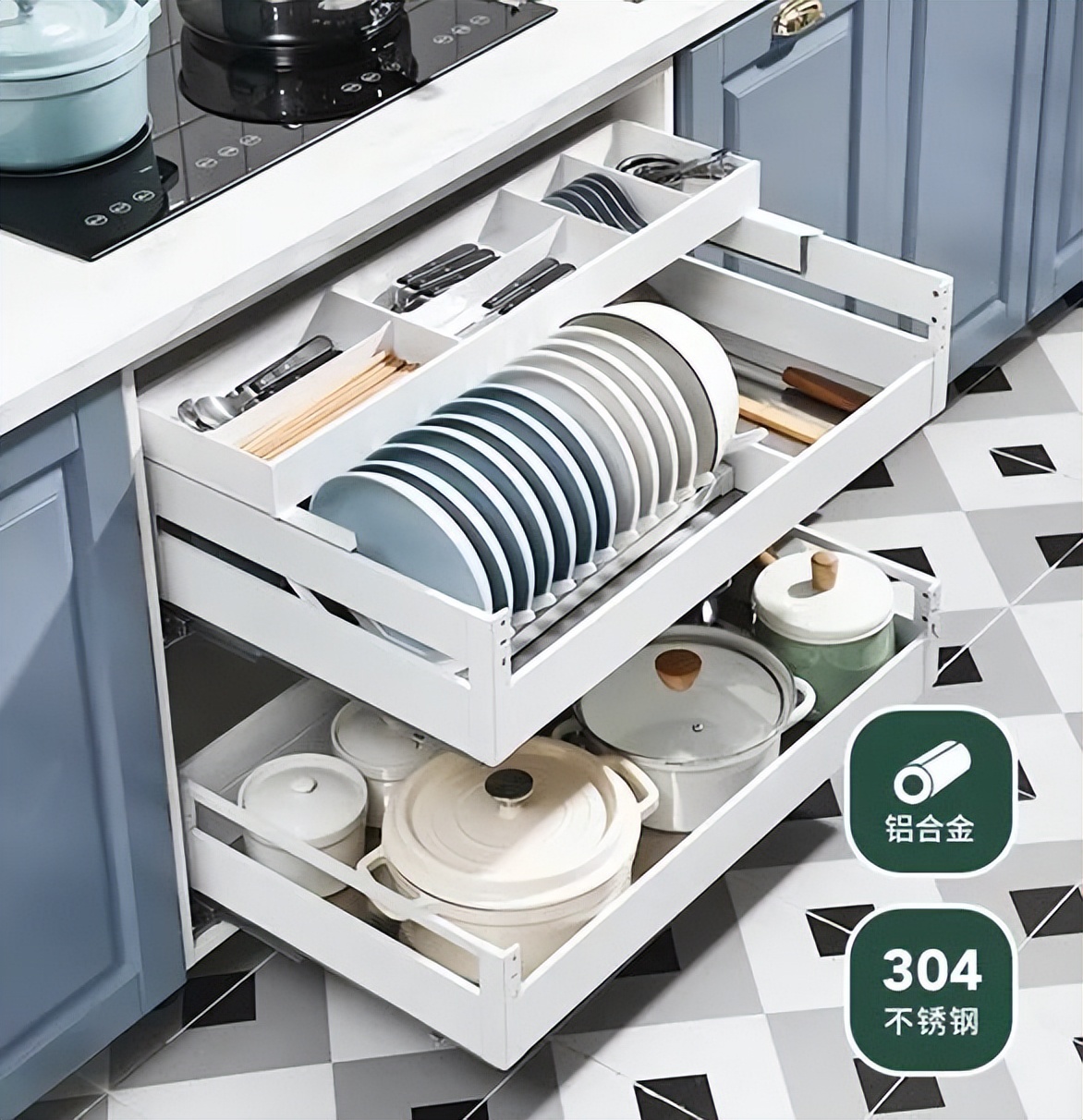 橱柜装了拉篮的你们后悔了吗,装完吊柜后悔拆除