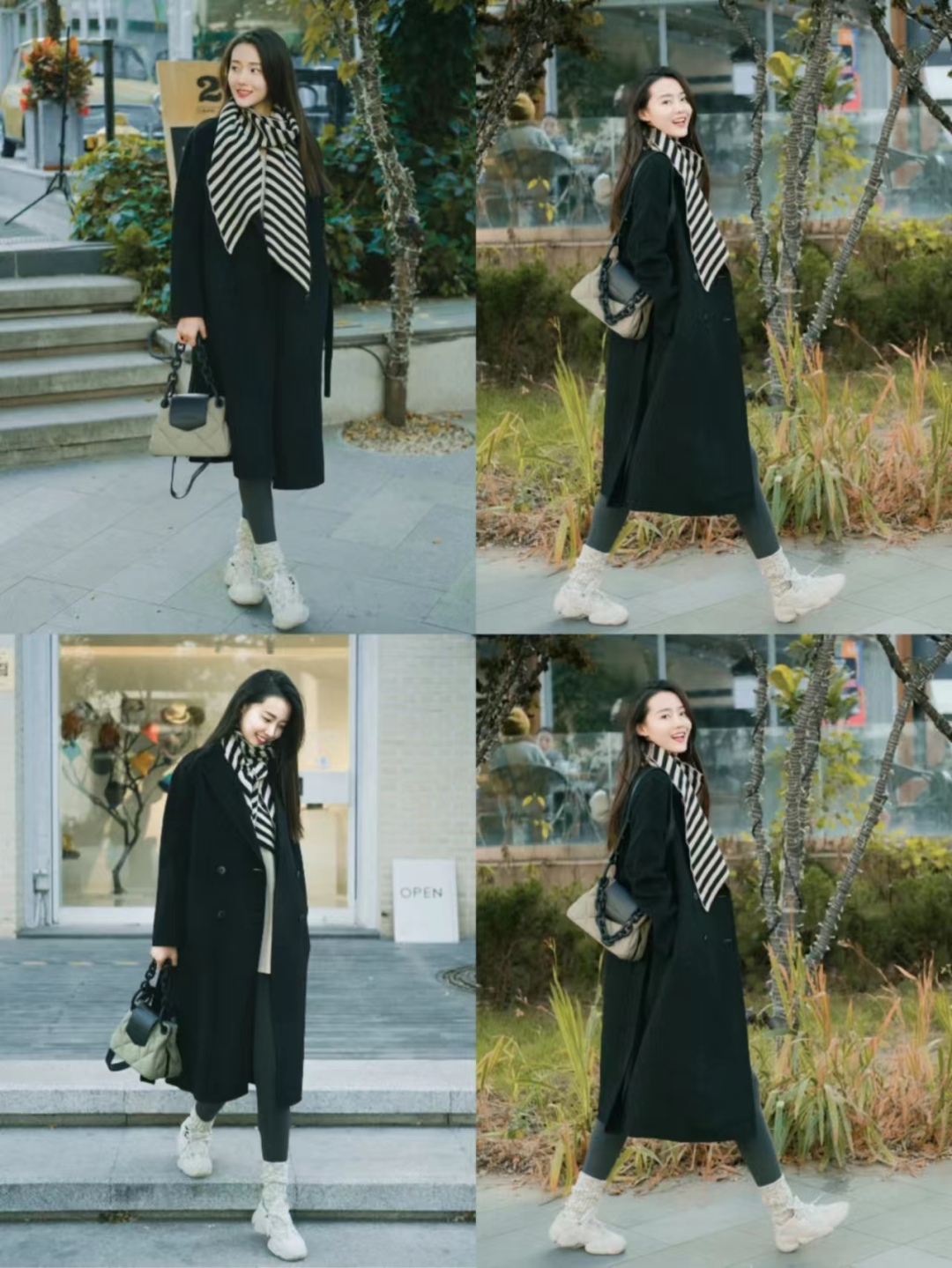 大衣30种穿搭方法,秋冬实用保暖大衣穿搭图片