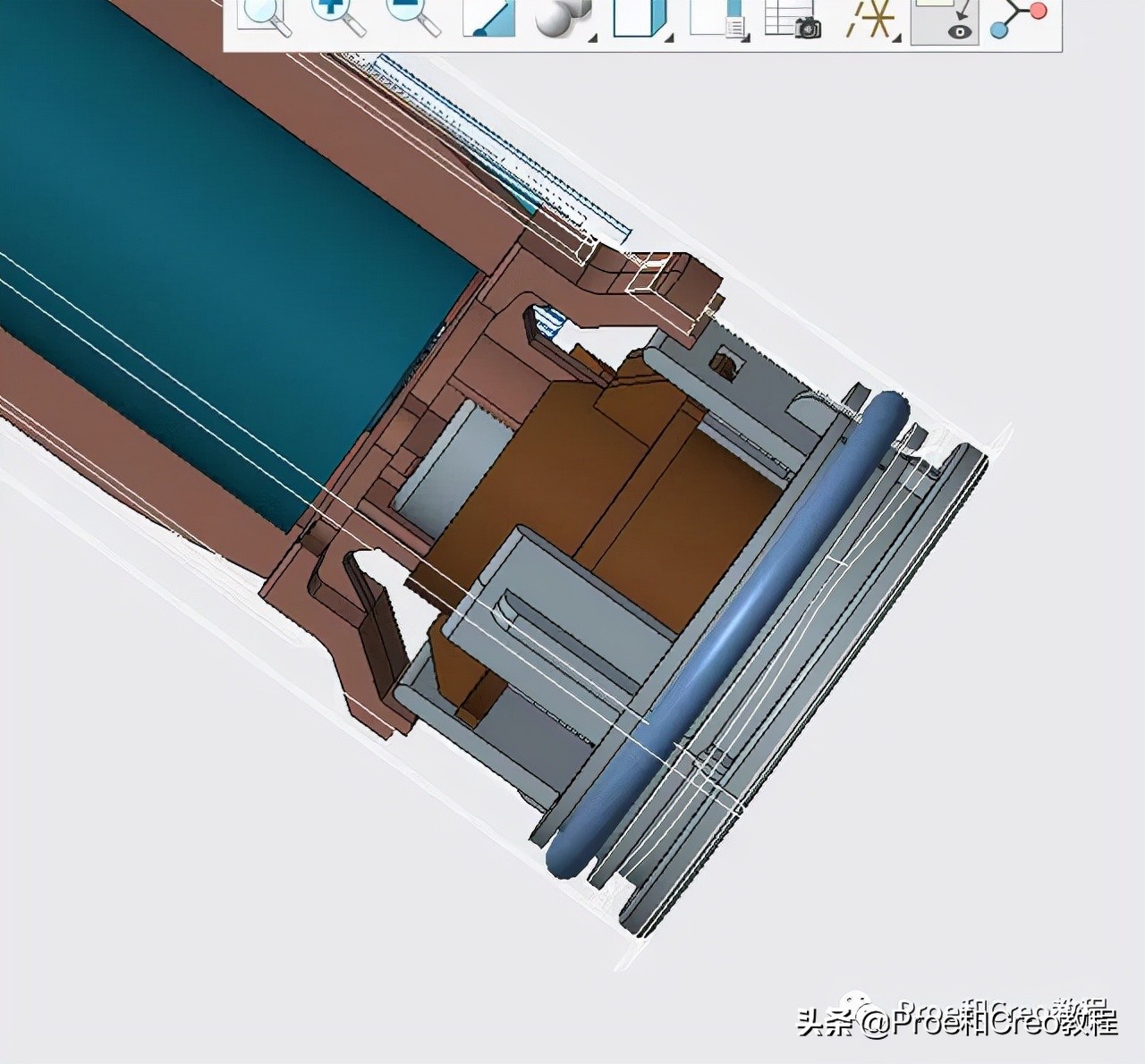 鐢靛姩鐗欏埛creo鏁欑▼,creo鐢靛姩鐗欏埛浜у搧缁撴瀯璁捐