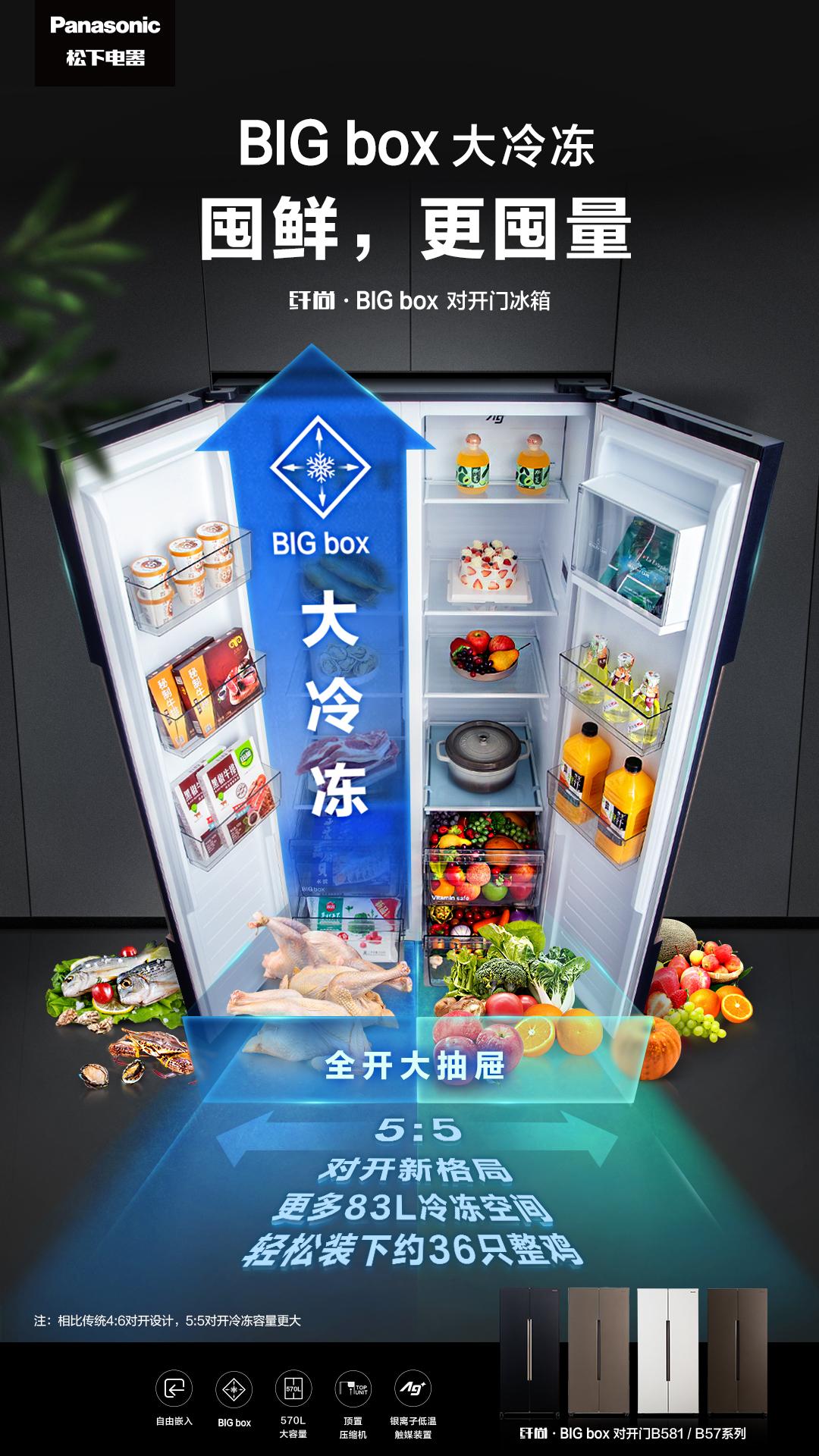 松下纤尚系列冰箱主推月活动来了线上线下优惠都给力