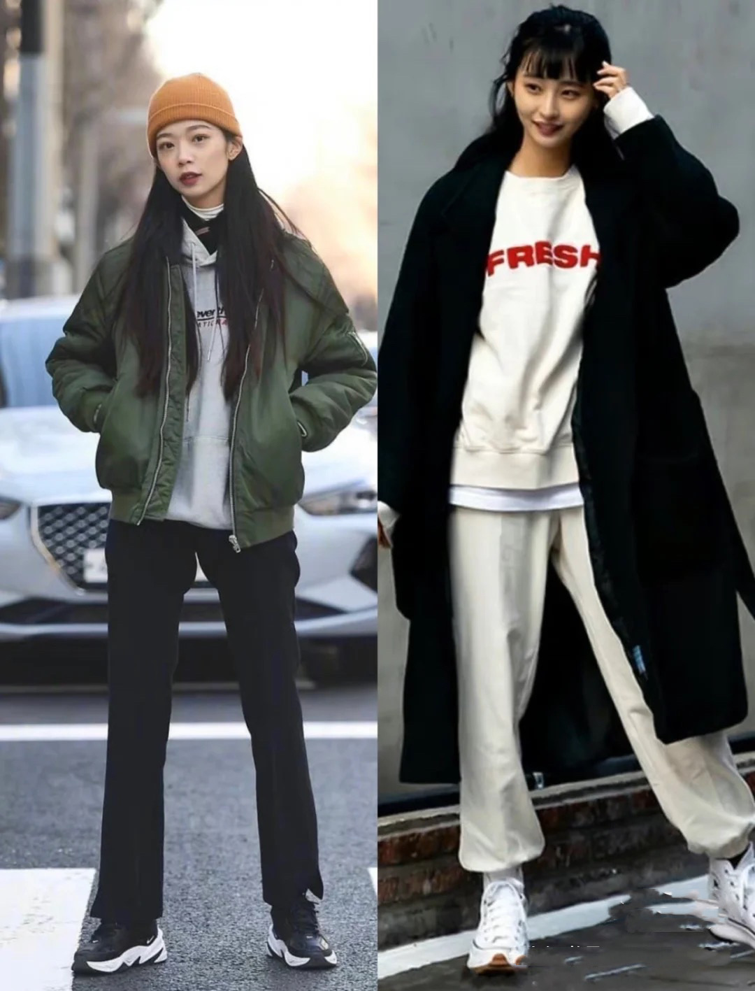 韩国小姐姐冬日简约气质穿搭日常,秋冬韩国小姐姐穿搭