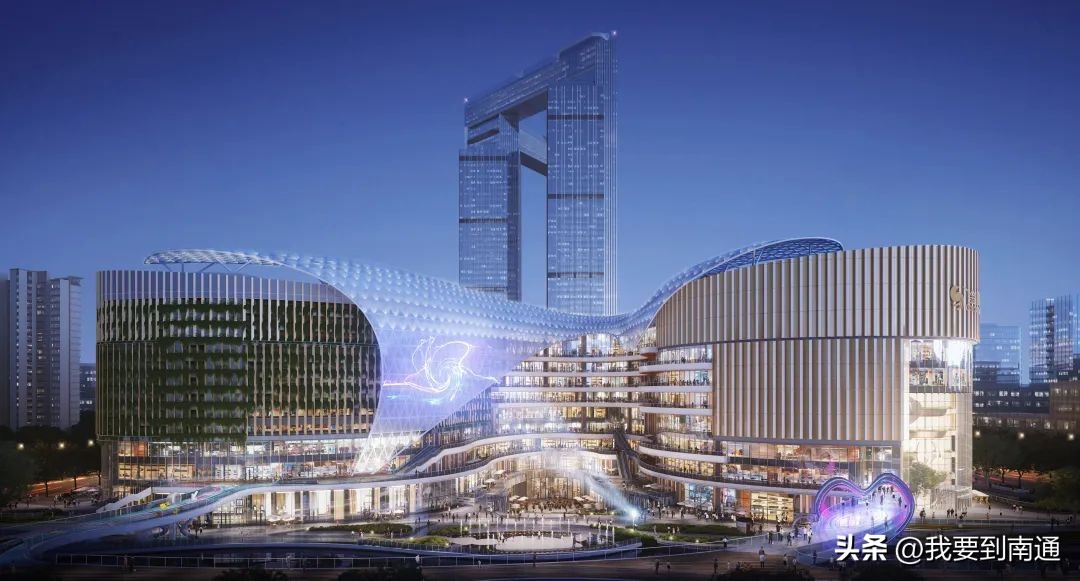 南通正在新建的购物广场,南通发展见证