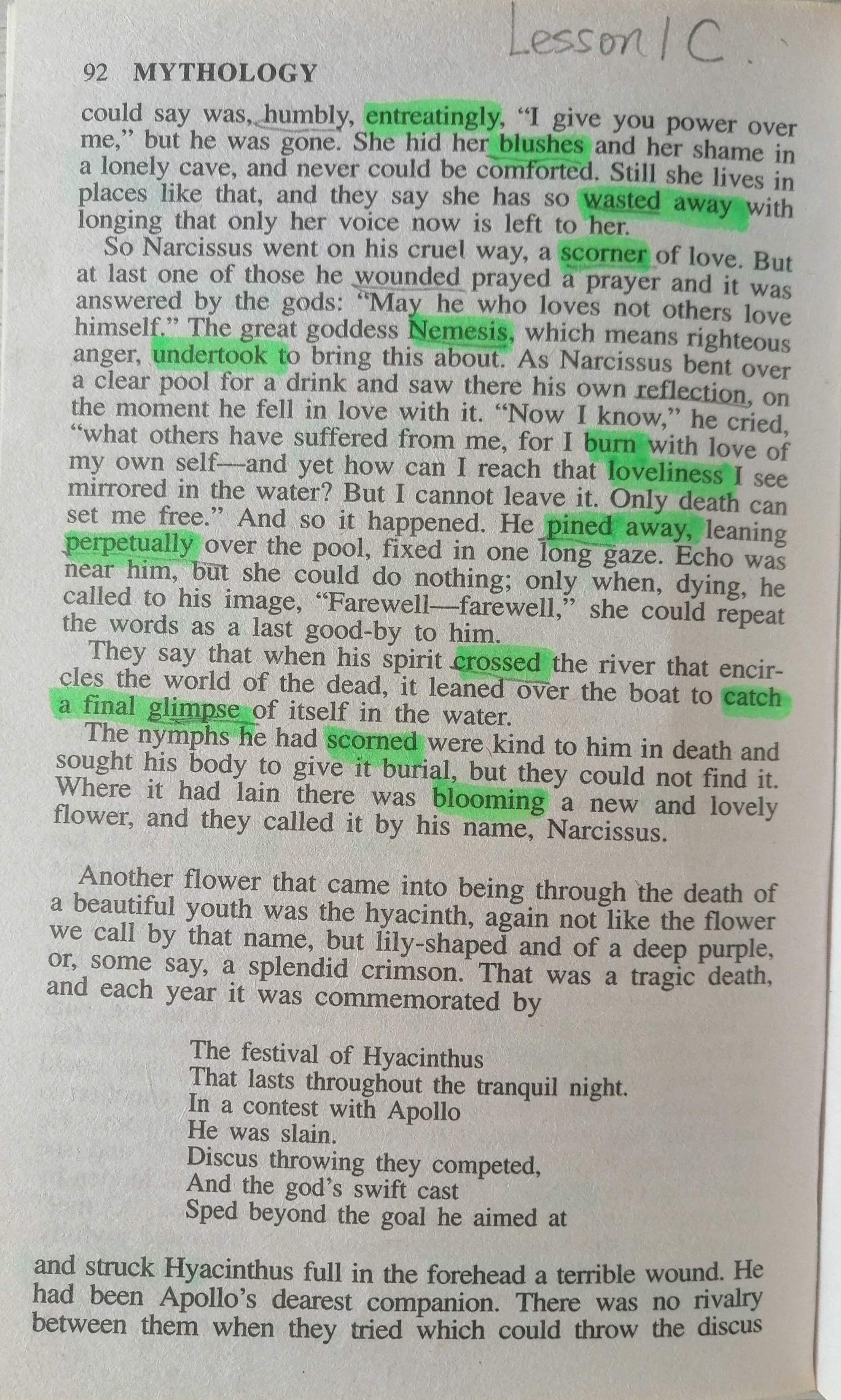 希腊神话阅读课教学反思,希腊神话narcissus的故事