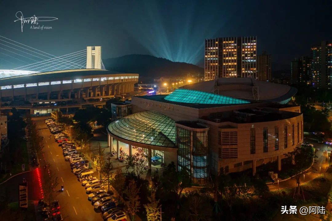 杭州黄龙体育中心航拍,杭州黄龙马拉松