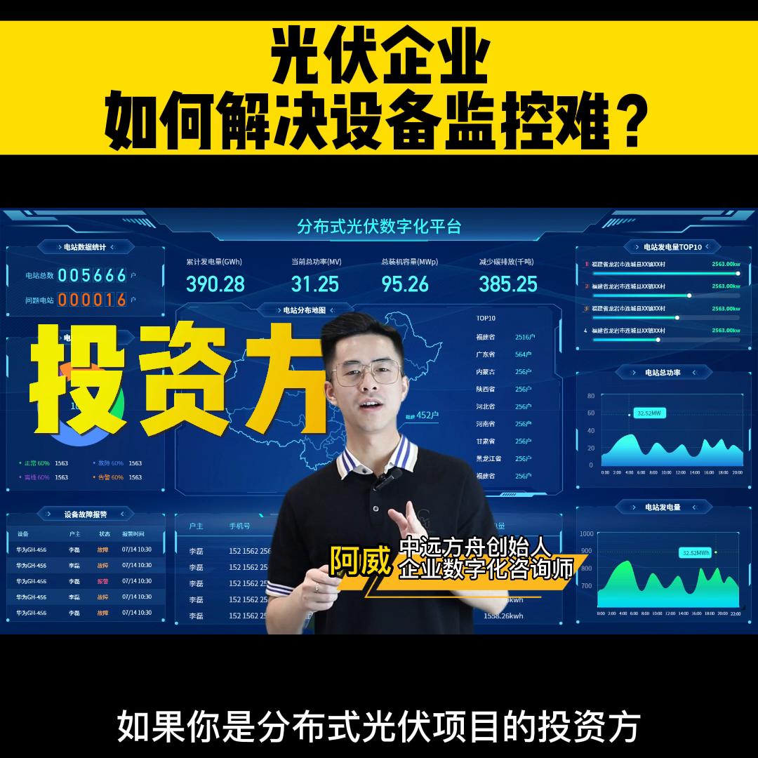 分布式光伏监控管理系统,光伏电站逆变器数据分析