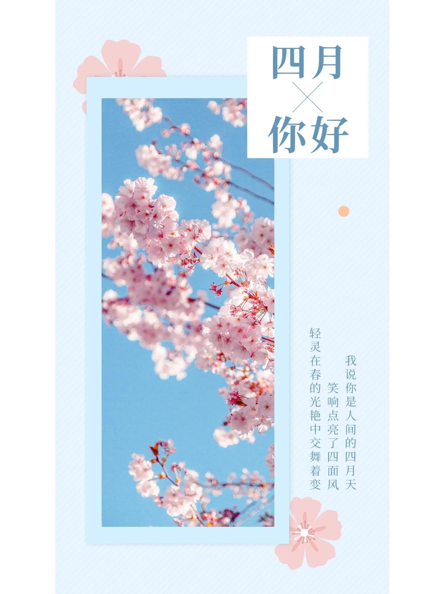 适合4月初始发朋友圈|群发的图文