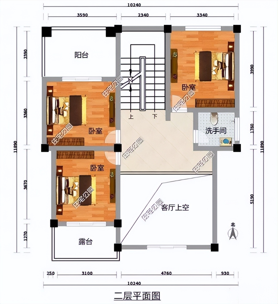 90平米三层自建房设计图20万,农村自建房三层带神位造价20万