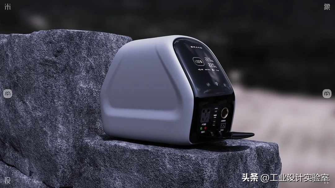 户外移动电源设计平面图标,户外移动电源产品设计