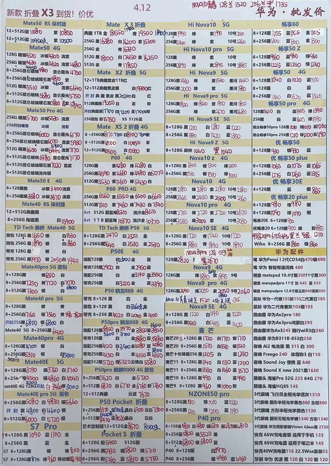华强北2021年8月18日手机批发报价,2024年1月18日华强北手机批发价