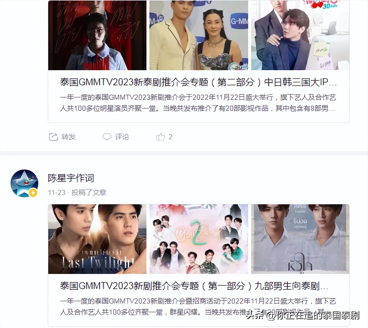 泰国人评论陈星宇,泰国评论陈星宇