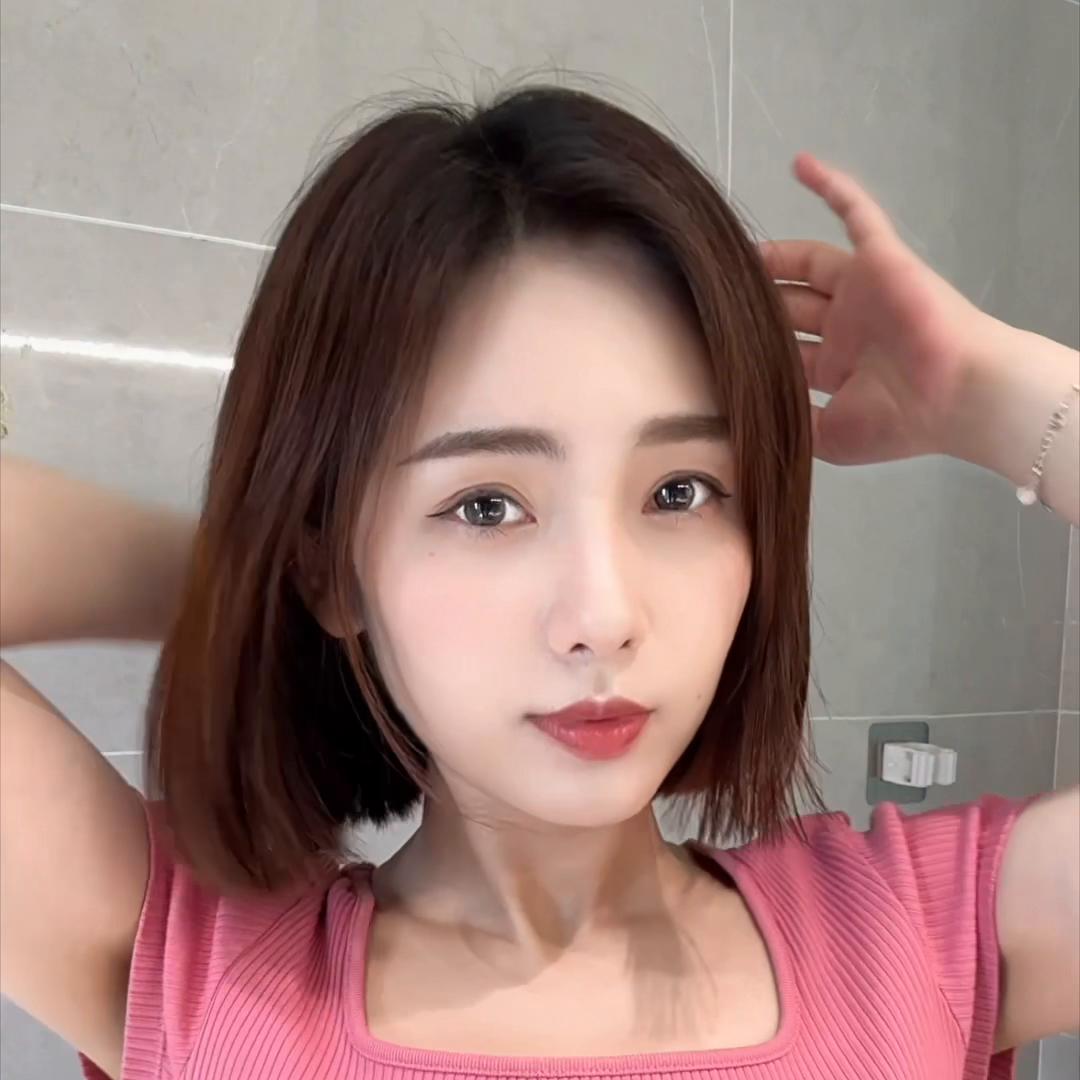 超a短发一刀切免打理,一刀切短发洗完怎么打理