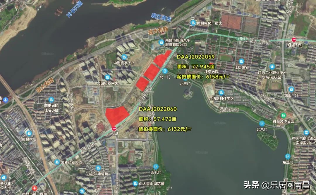 南昌6500万竞拍土地,南昌出让6幅宅地起始总价21.55亿元